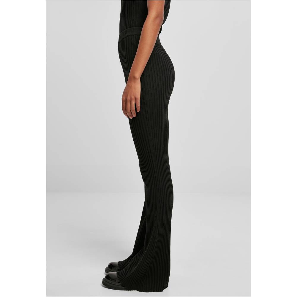 Urban Classics - Flared Rib Knit Gamaschen - Schwarz